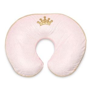 Pink gold glitter princess crown Boppy